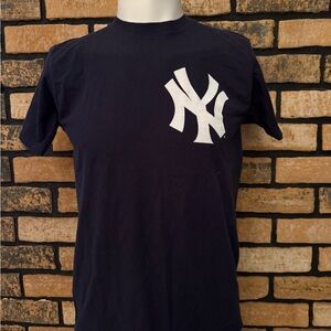 Majestic Derek Jeter Deep Blue Tee with White Accents